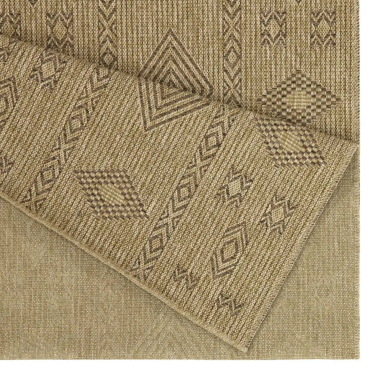 Earth - 5'3" X 7'3" Polypropylene Indoor, Outdoor Area Rug - Jute, Mocha by HouseOfZazla