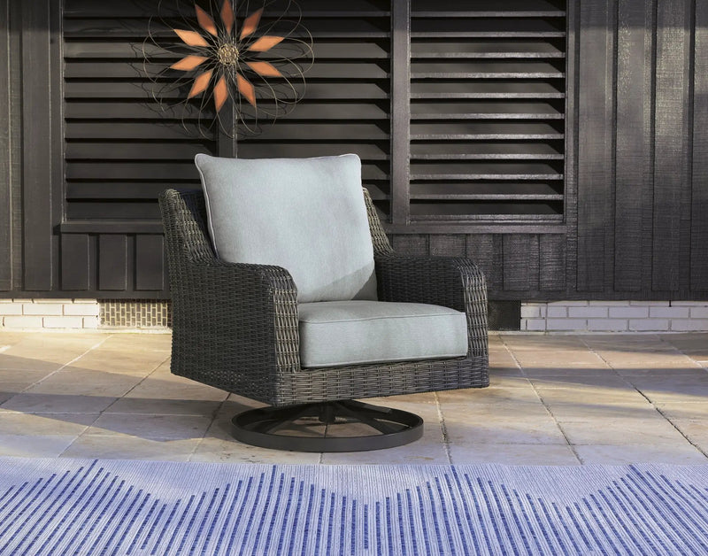 Elite Park - Swivel Lounge w/ Cushion - Gray by Unique Piece Furniture