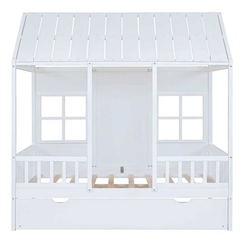 House Bed With Twin Size Trundle, Daybed by HouseOfZazla