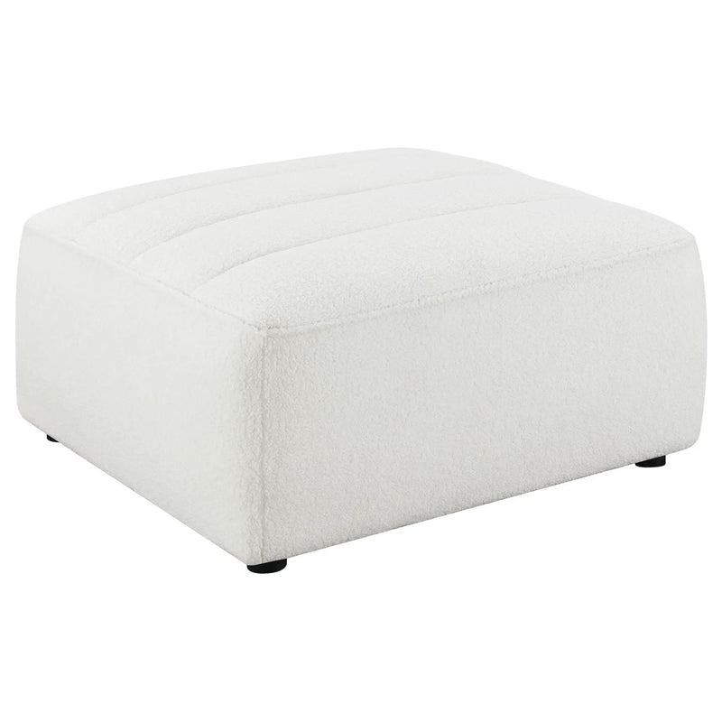 Nevve - 6 Piece Upholstered Tufted Sectional - Ivory by HouseOfZazla