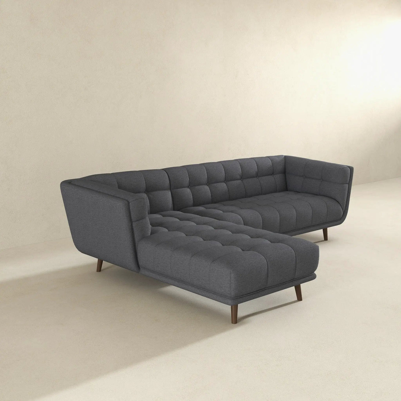 Addison - L Shape Sectional Sofa Tufted by Unique Piece Furniture
