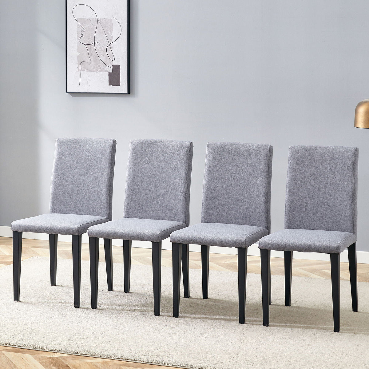 Versatile Dining Chairs With Comfortable Design And Metal Legs, photo 15 of 20