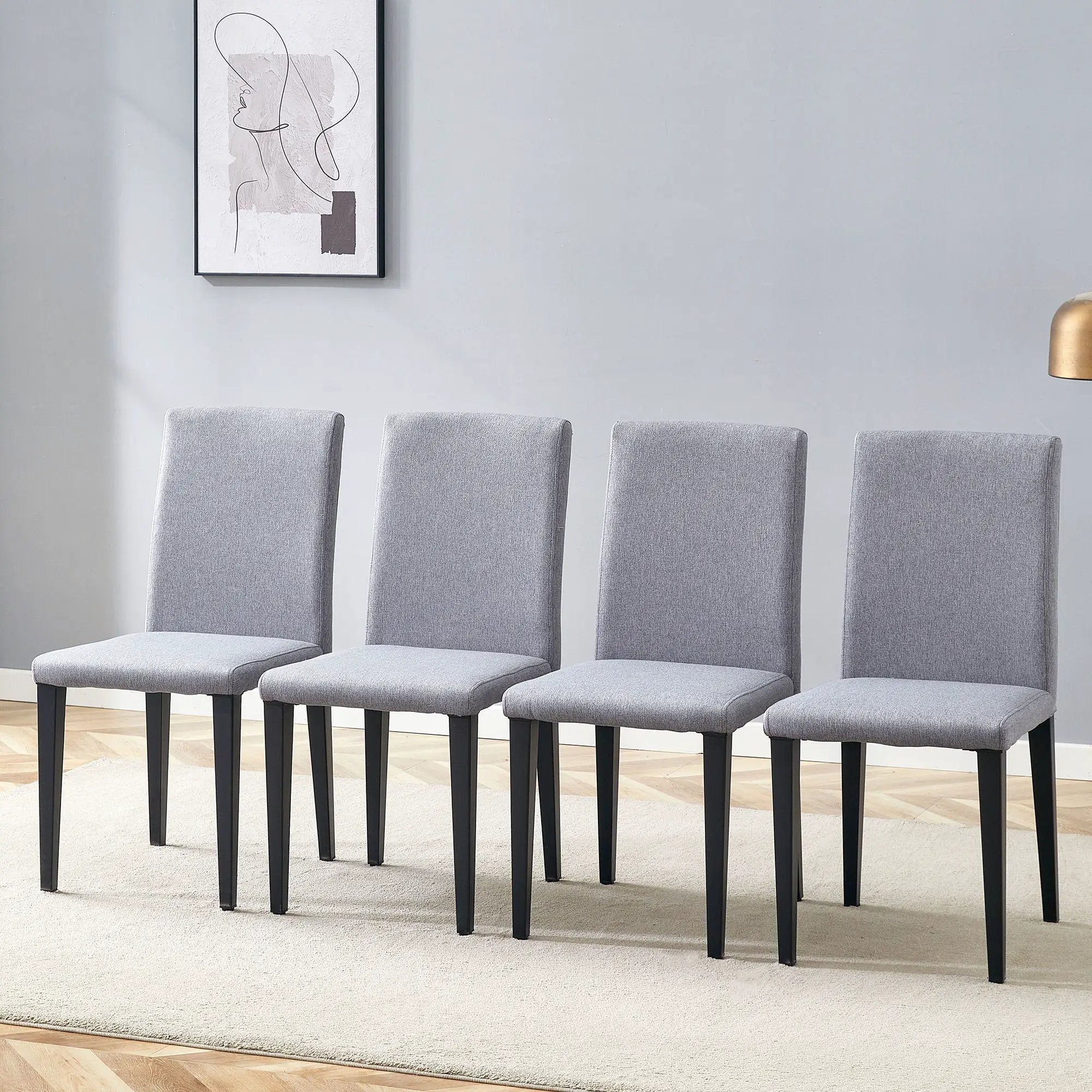 Versatile Dining Chairs With Comfortable Design And Metal Legs by Unique Piece Furniture