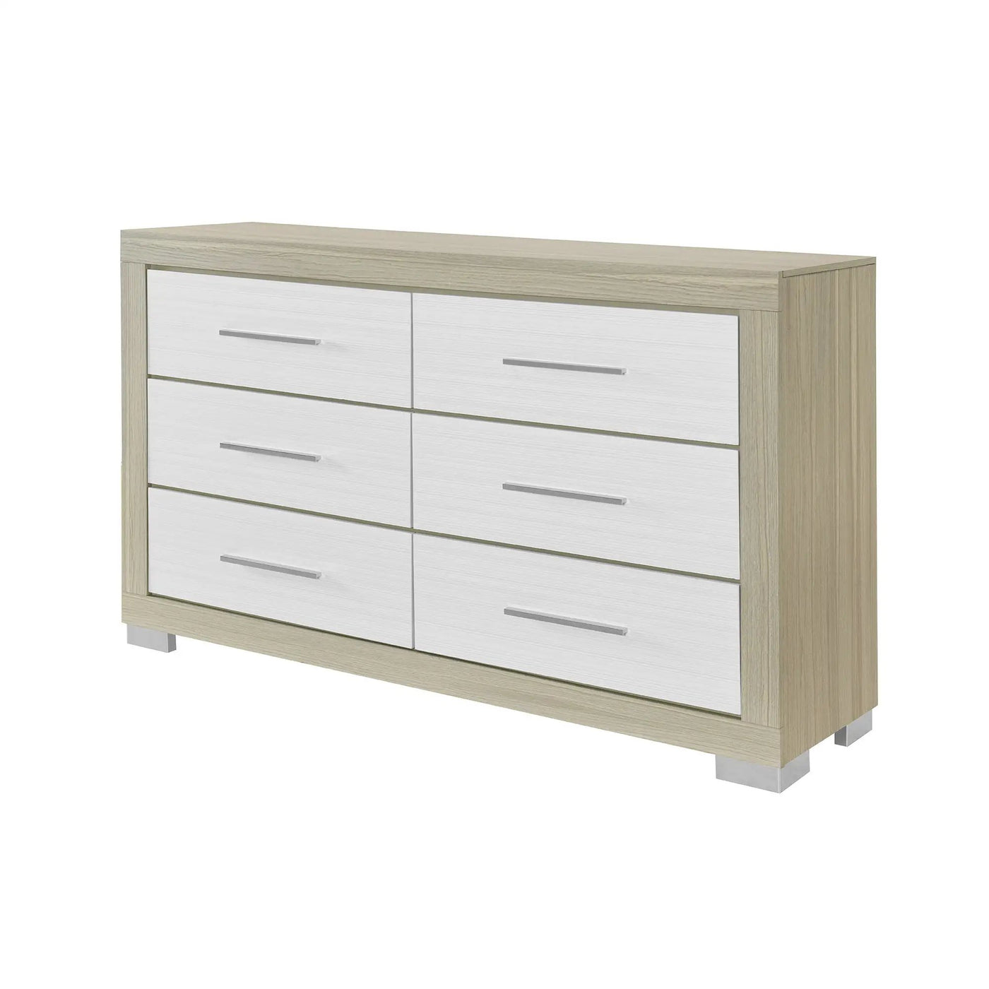 Elsa - 2 Toned And Dresser With Bar Handle And Construction by HouseOfZazla