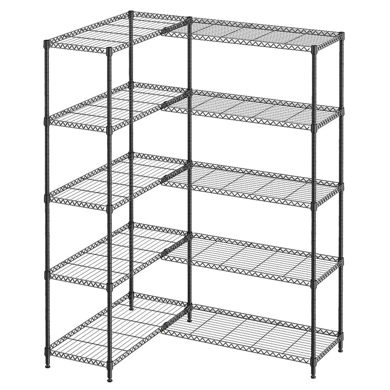 5 Tiers Adjustable Heavy Duty Metal Storage Shelves by HouseOfZazla