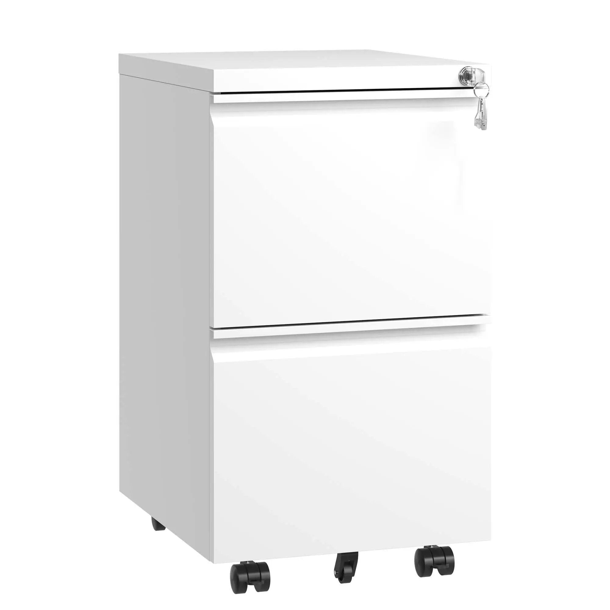 Metal Drawer Mobile File Cabinet With Lock For Home Office Organizer by Unique Piece Furniture