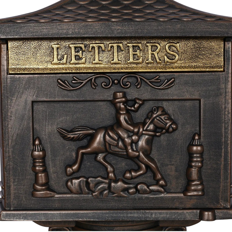 Cast Aluminum Mail Box, Postal Box, Mailbox by Unique Piece Furniture