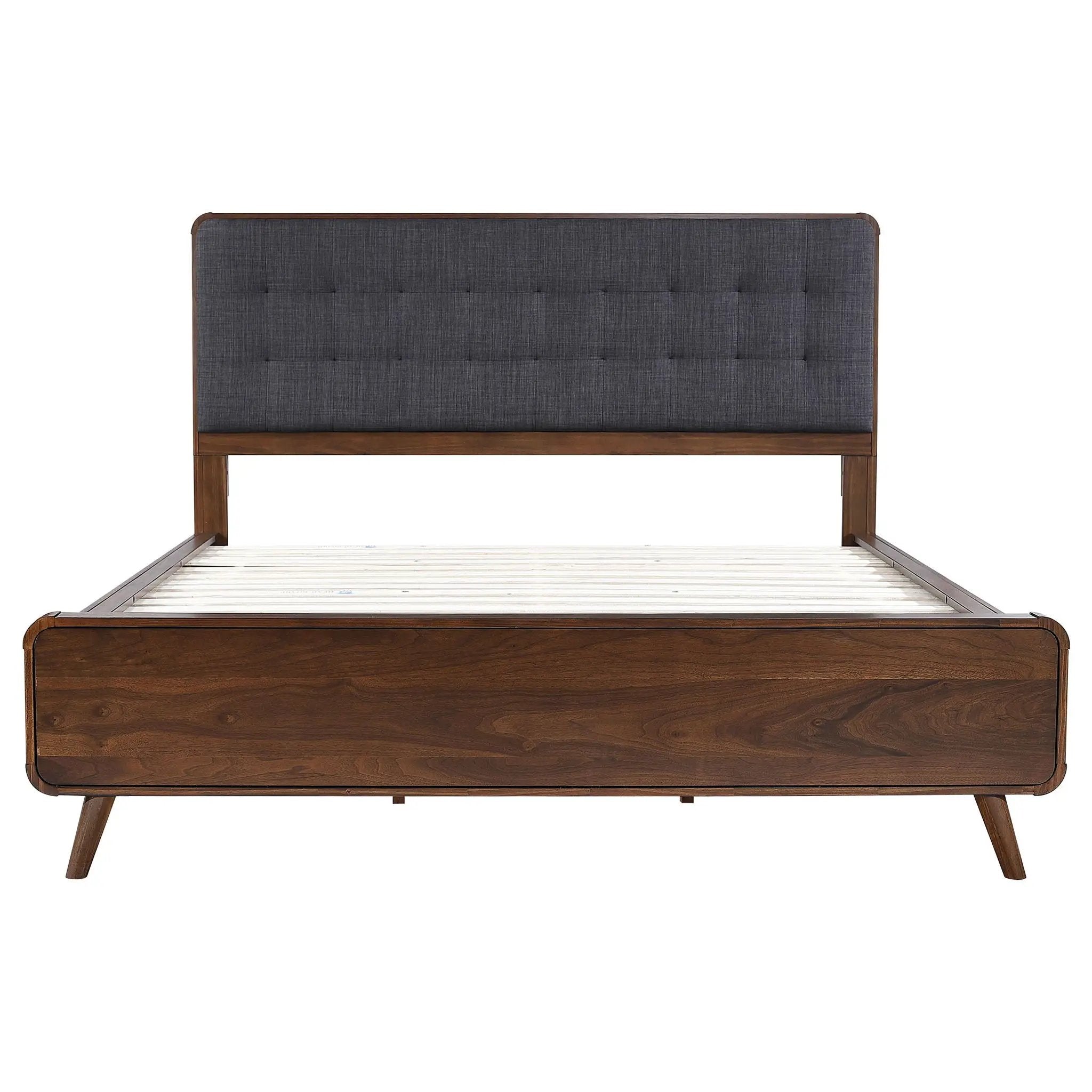 Robyn Wood California King Platform Bed Dark Walnut by Unique Piece Furniture