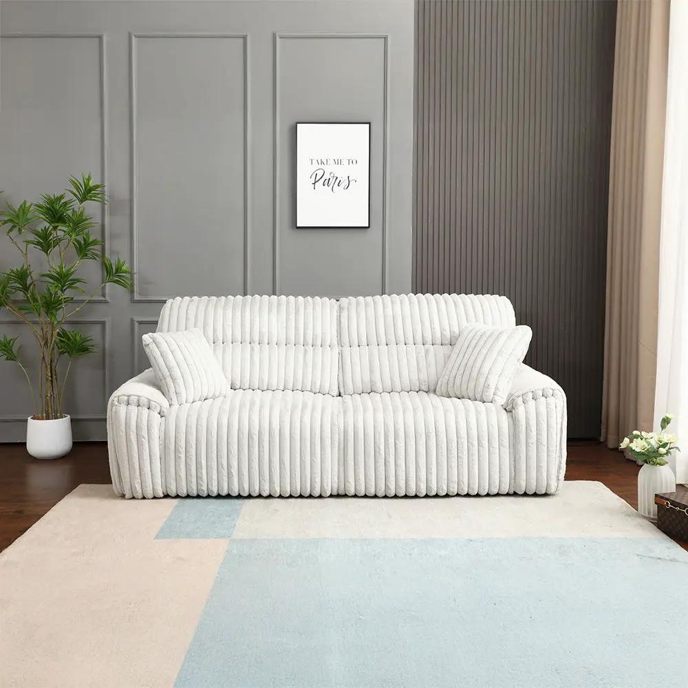 Jaya - Power Motion Sofa With Sleeper & USB Port - Mondo Gray Corduroy by Unique Piece Furniture