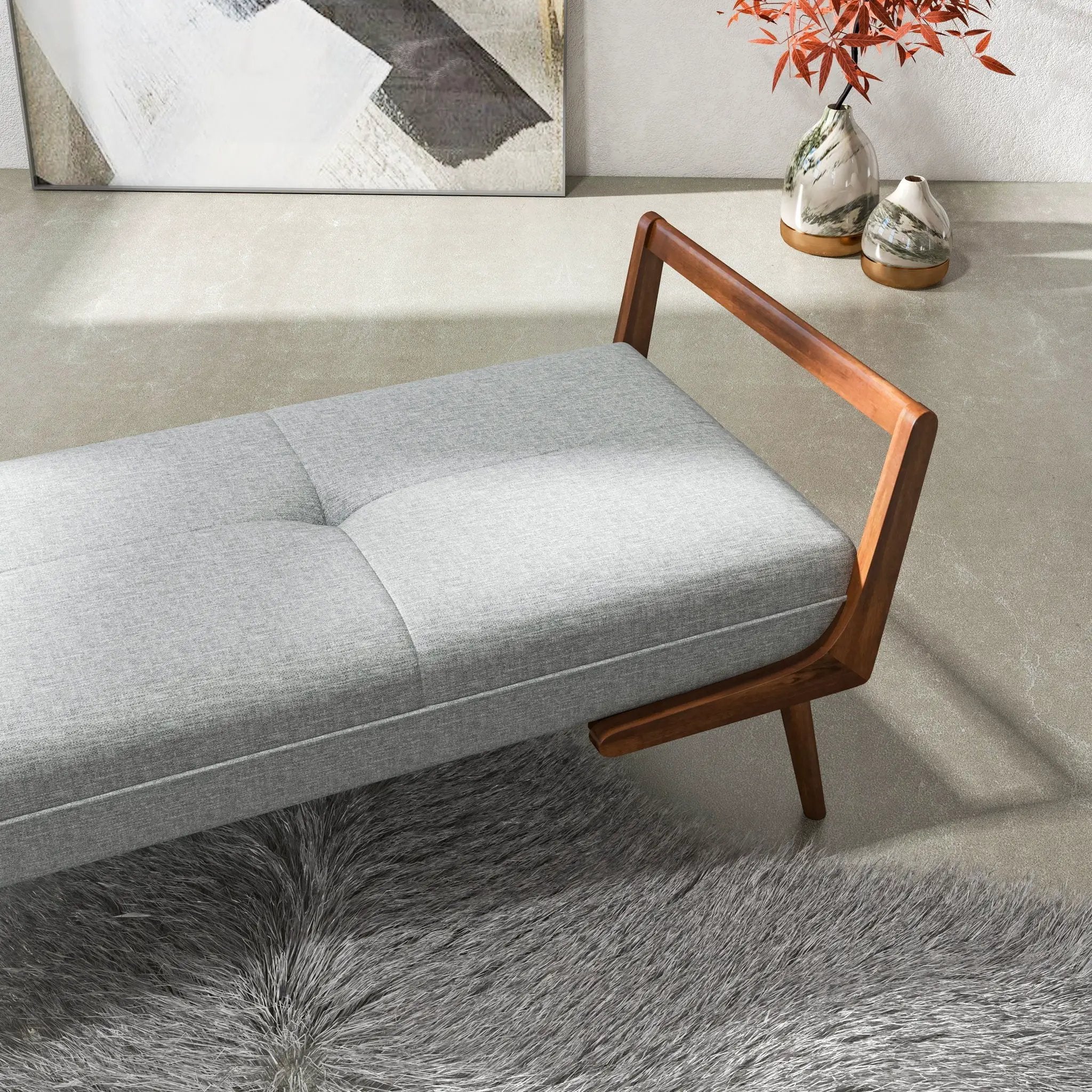 Cora - Bench - Gray by HouseOfZazla