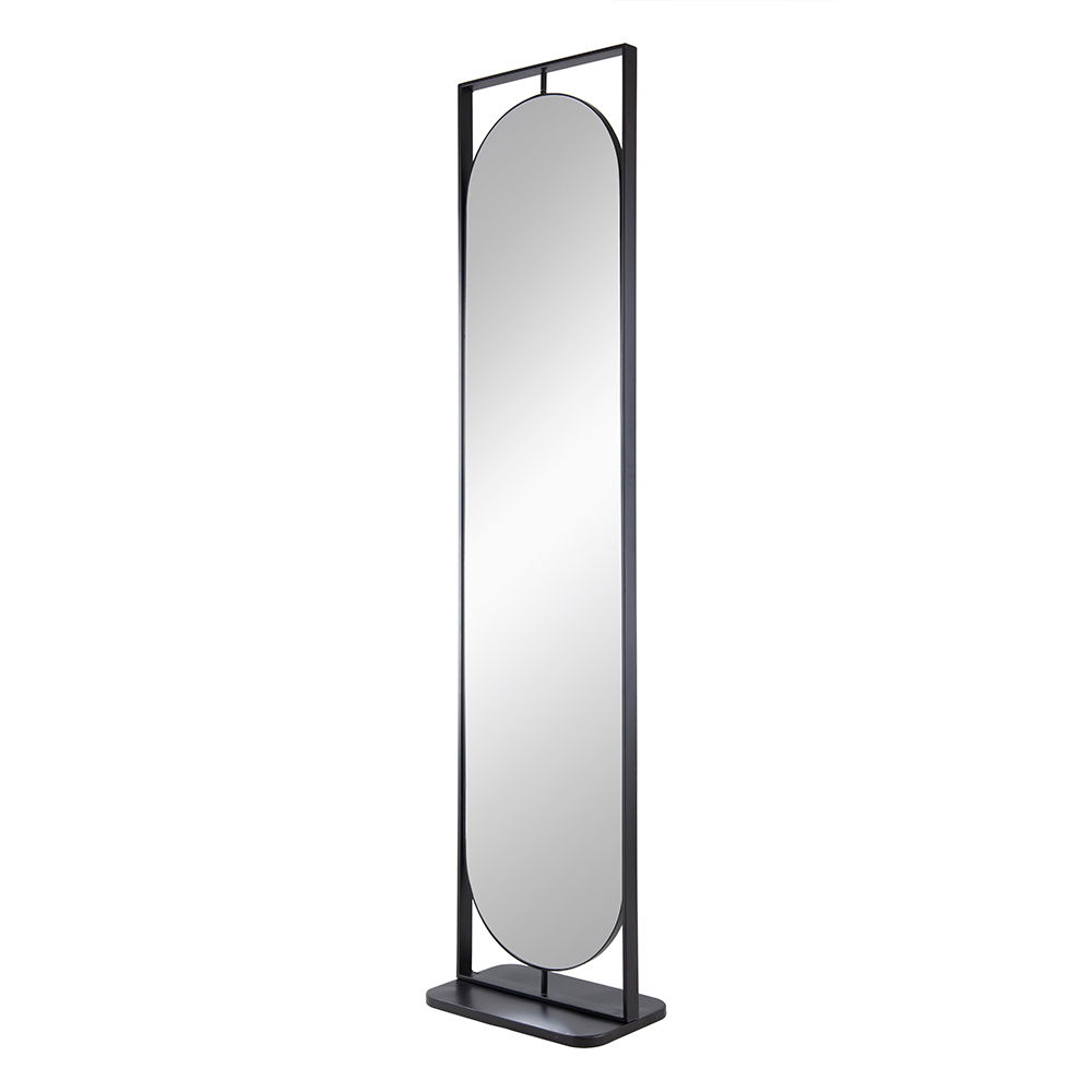 Full Length Standing Mirror, 360° Swivel Floor Mirror For Bedroom - Black, photo 5 of 11