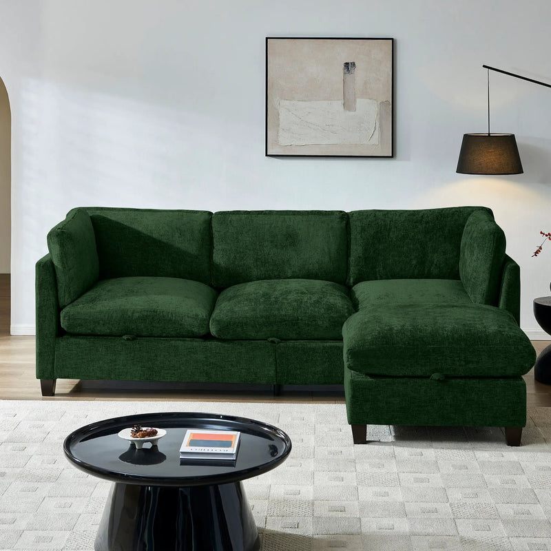 96.5" Sectional Couch for Living Room by HouseOfZazla