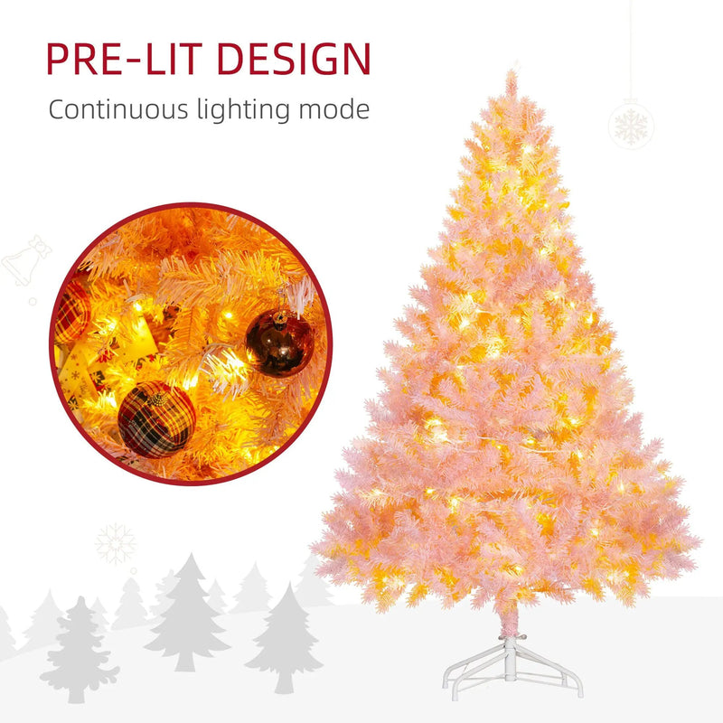 HOMCOM 6' Tall Prelit Christmas Tree by HouseOfZazla