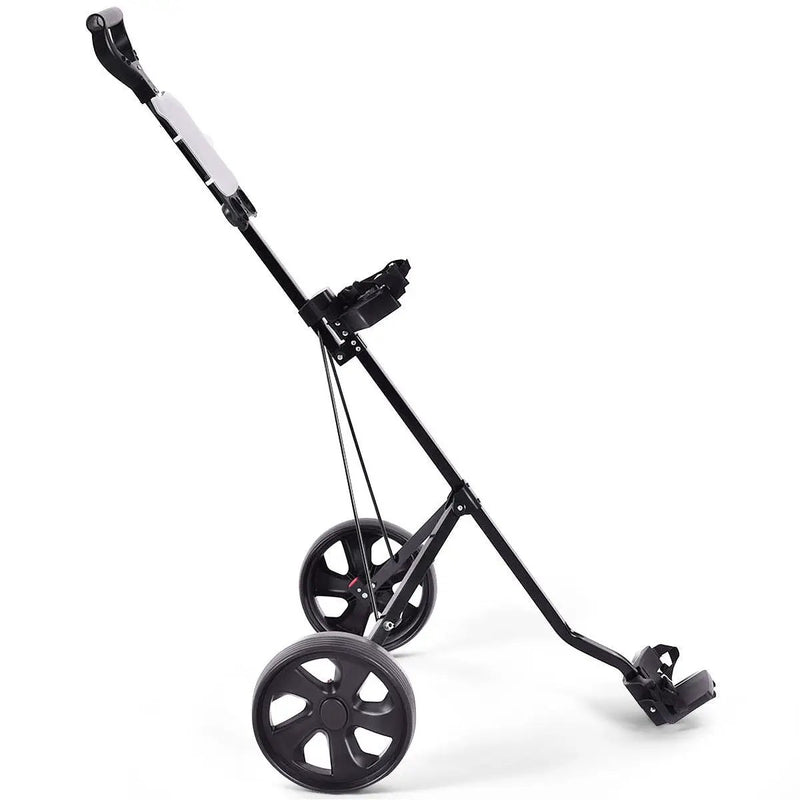 Folding 2 Wheels Push Pull Golf Cart Trolley with Scoreboard by DirectDeals