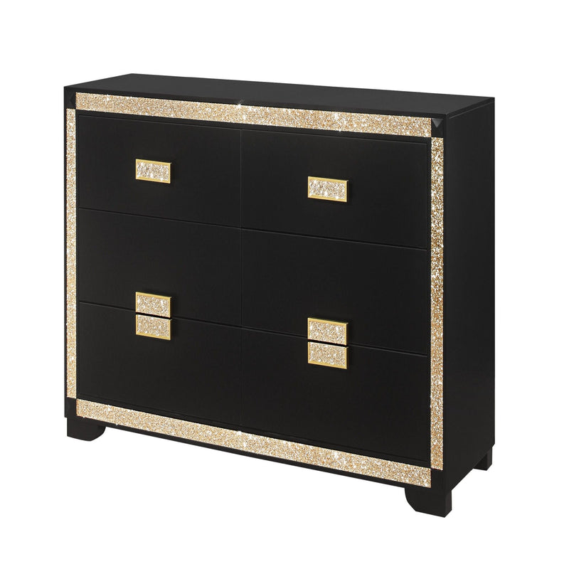 Lively Dresser With Glitter Detail - Black, photo 4 of 7