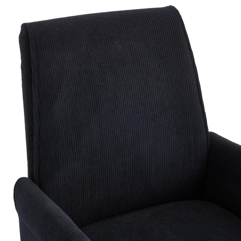 Ergonomic Mid-Back Office Chair With Striped Fabric by Unique Piece Furniture