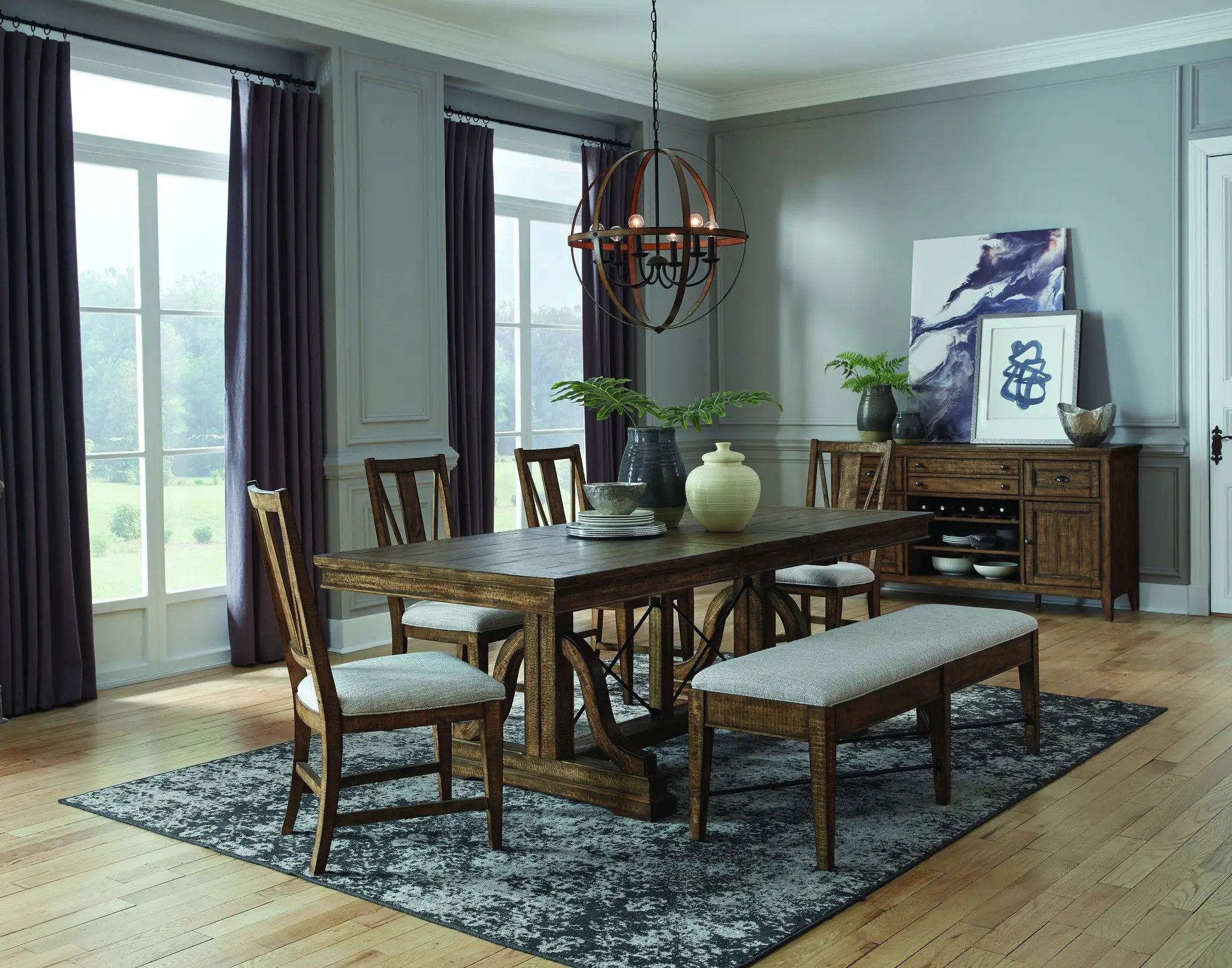 Bay Creek - Trestle Dining Table - Toasted Nutmeg by Unique Piece Furniture