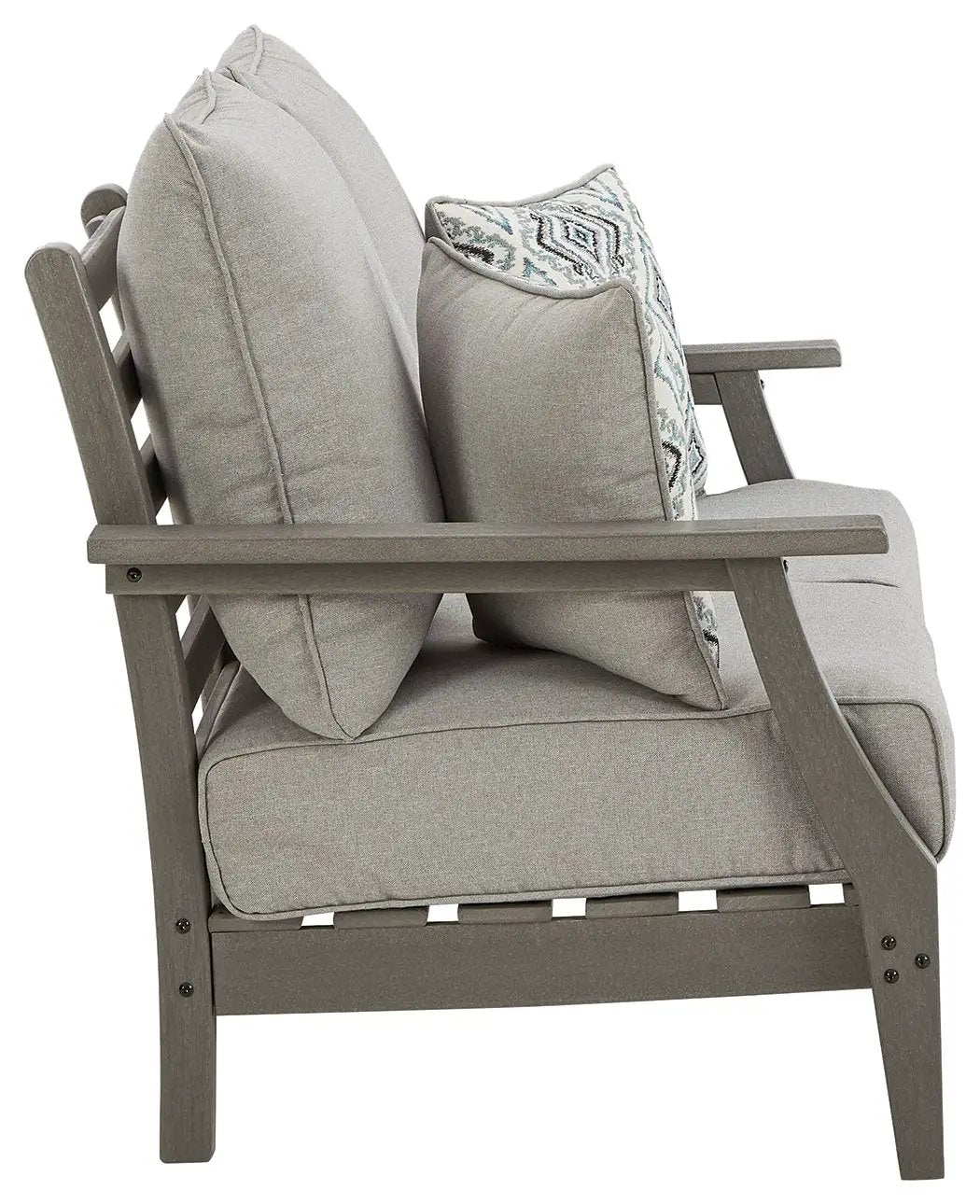 Visola - Loveseat w/Cushion - Gray by Unique Piece Furniture
