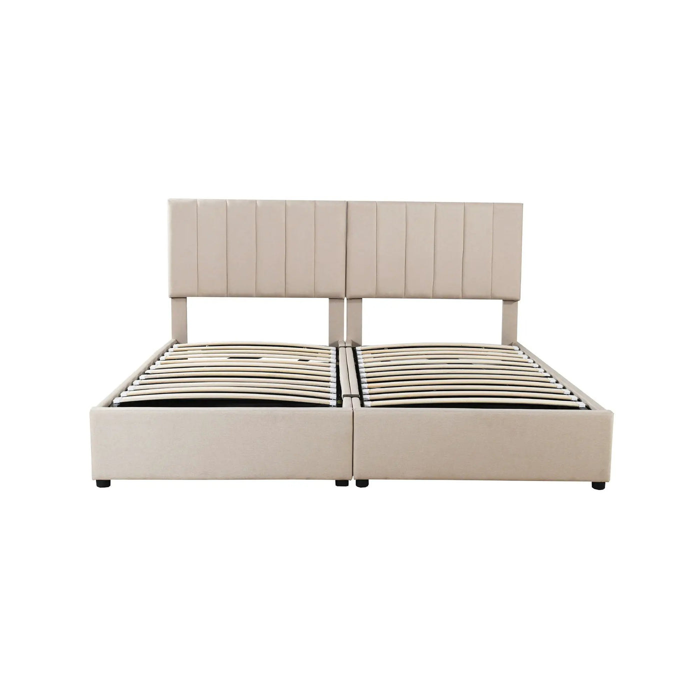 Upholstered Platform Bed With A Hydraulic Storage System by Unique Piece Furniture