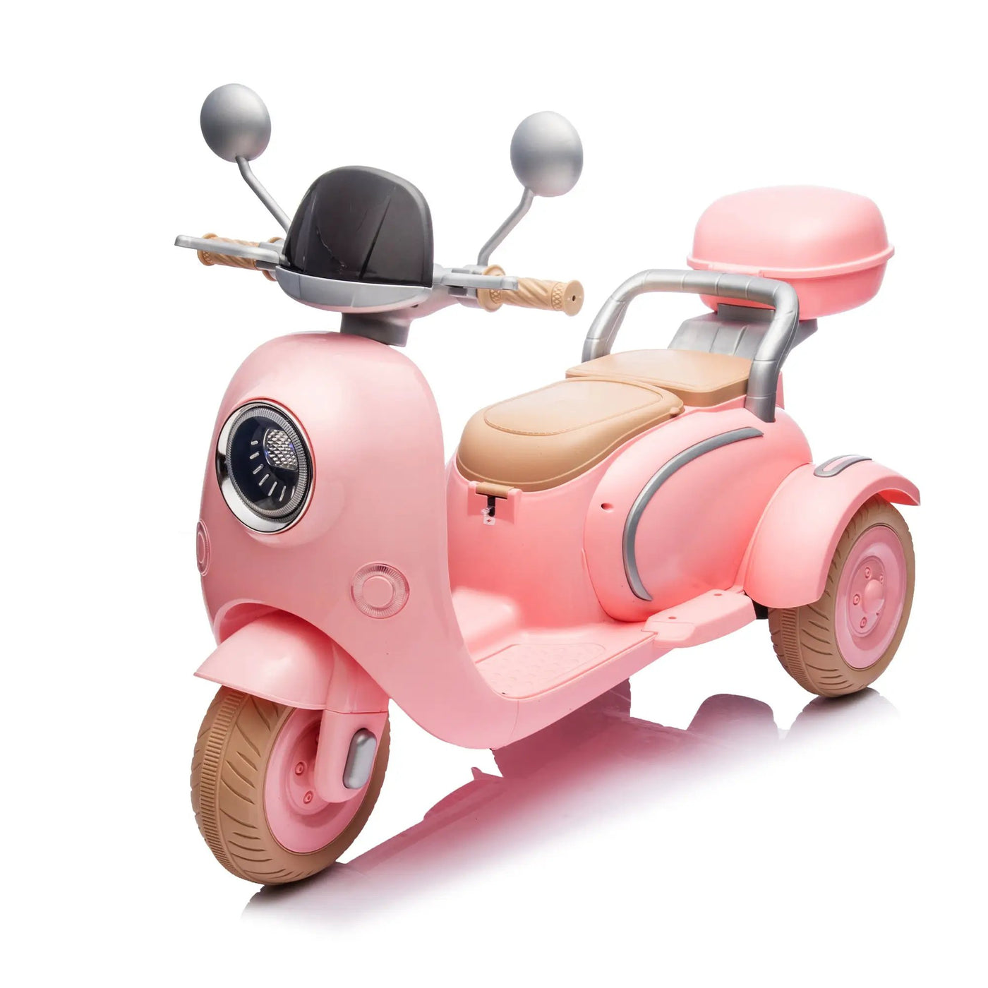 12V Two Motors Kids Ride On Two-Seater Electric Motorcycle by HouseOfZazla