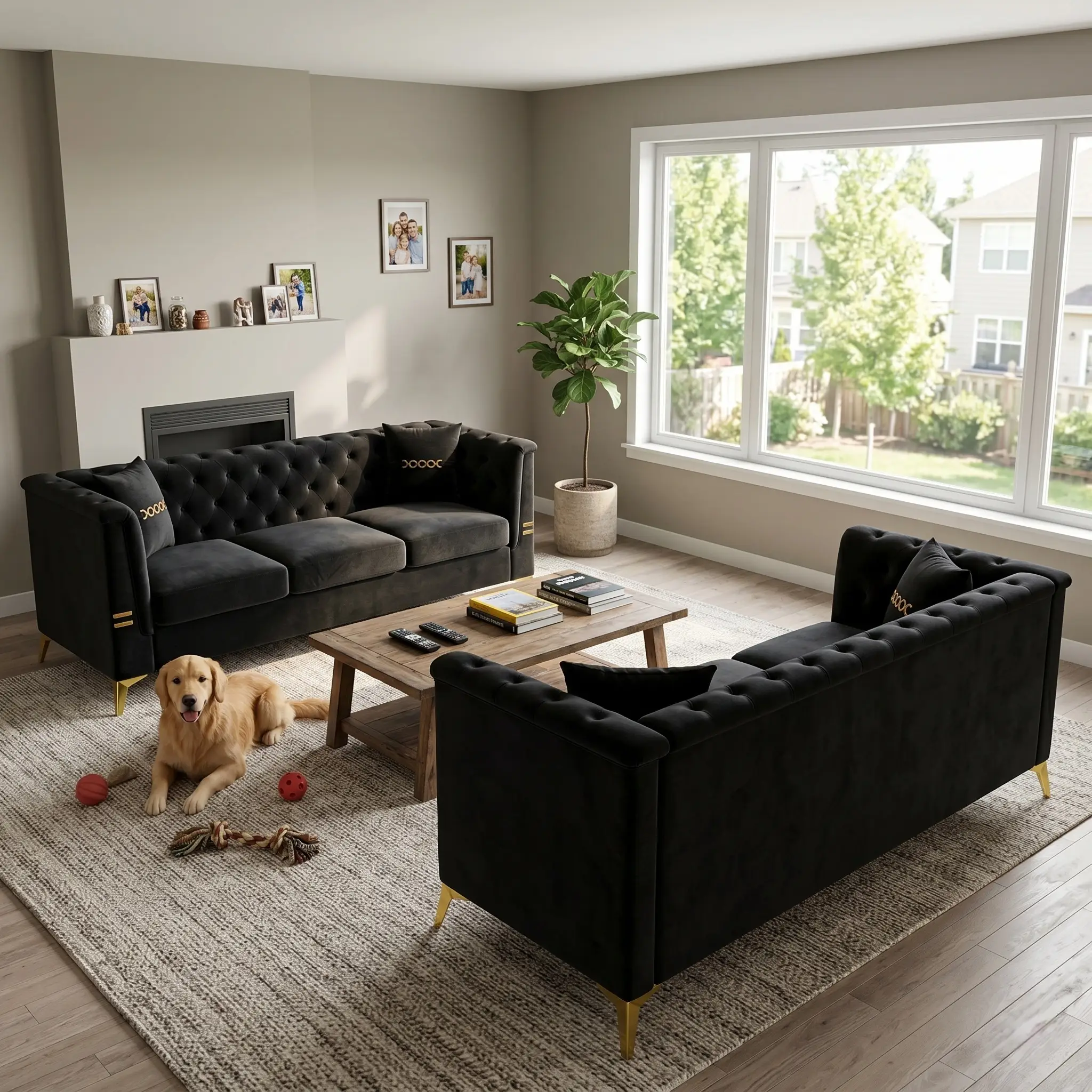 FX-P83-2PC Sofa Set by KUNHE GmbH by HouseOfZazla