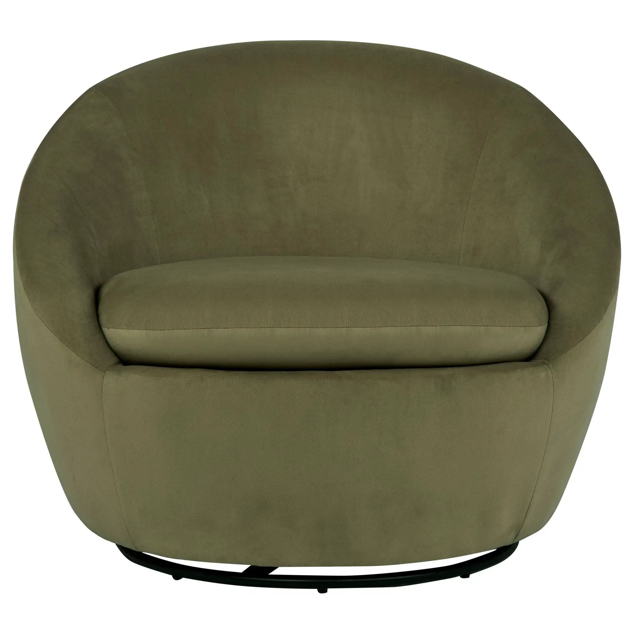 Myernick Velvet Upholstered Swivel Accent Chair Olive by Unique Piece Furniture