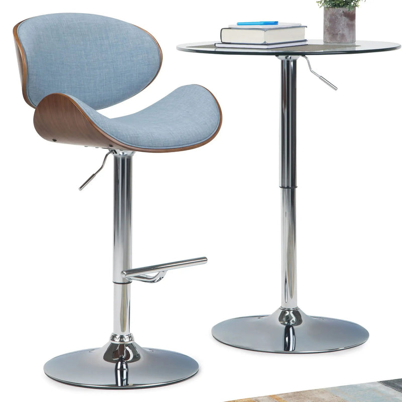 Marana - Multifunctional Handcrafted Bentwood Adjustable Swivel Bar Stool by Unique Piece Furniture