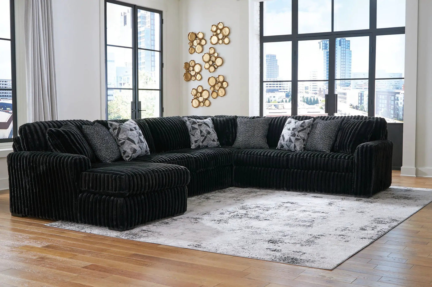 Midnight-Madness - Sectional Set by Unique Piece Furniture