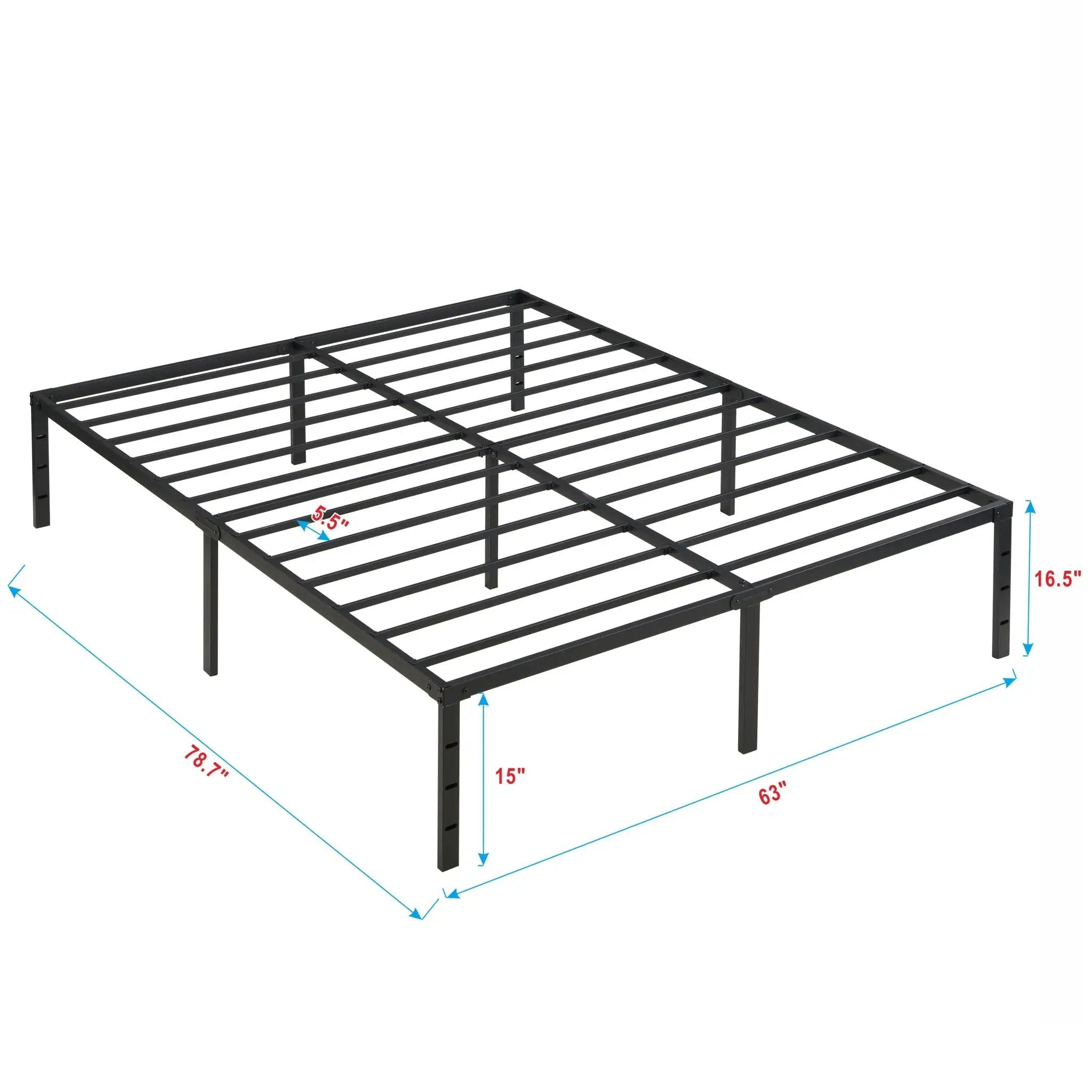 Queen Size With Quiet Support - Black by Unique Piece Furniture