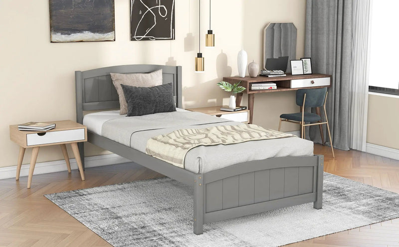 Platform Bed & Headboard, Footboard And Wood Slat Support by HouseOfZazla