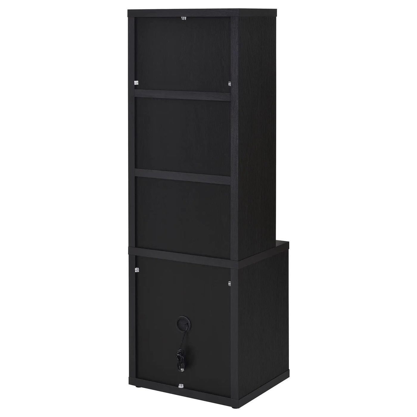 Geary - 3 Shelf Bookcase With USB Charging And Lockable Top Drawer by HouseOfZazla