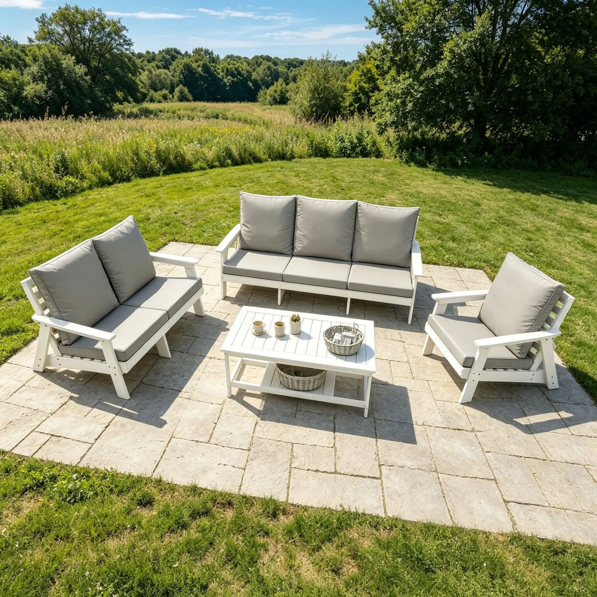 HIPS All-Weather Outdoor Single Sofa With Cushion by HouseOfZazla