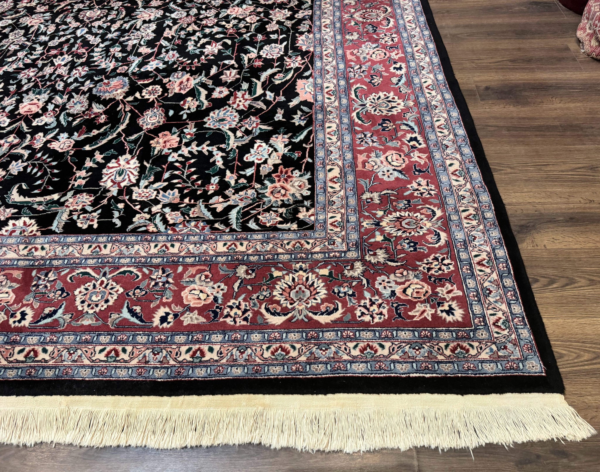 Large Sino Persian Rug 10x15, Floral Allover, Hand Knotted Wool Carpet, Fine by Jewel Rugs