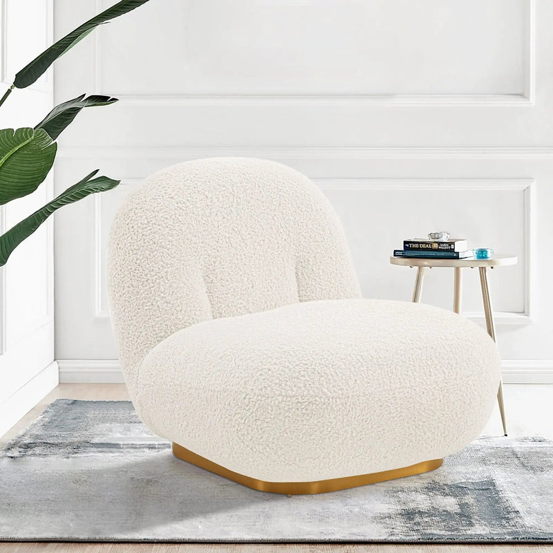 Edina - Lounge Accent Chair - White by HouseOfZazla