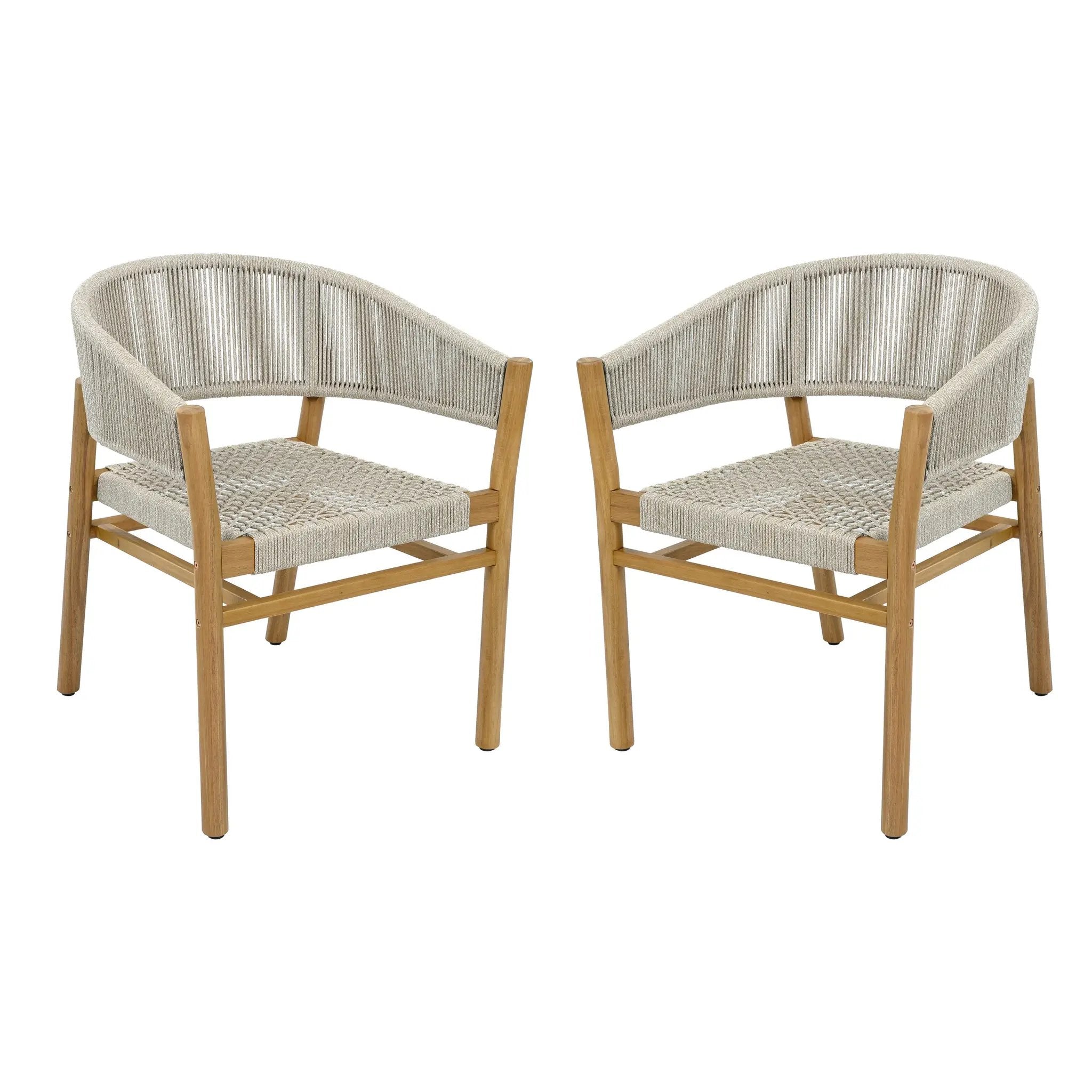 Outdoor Accent Chair Set 2 Person Seating Group by HouseOfZazla