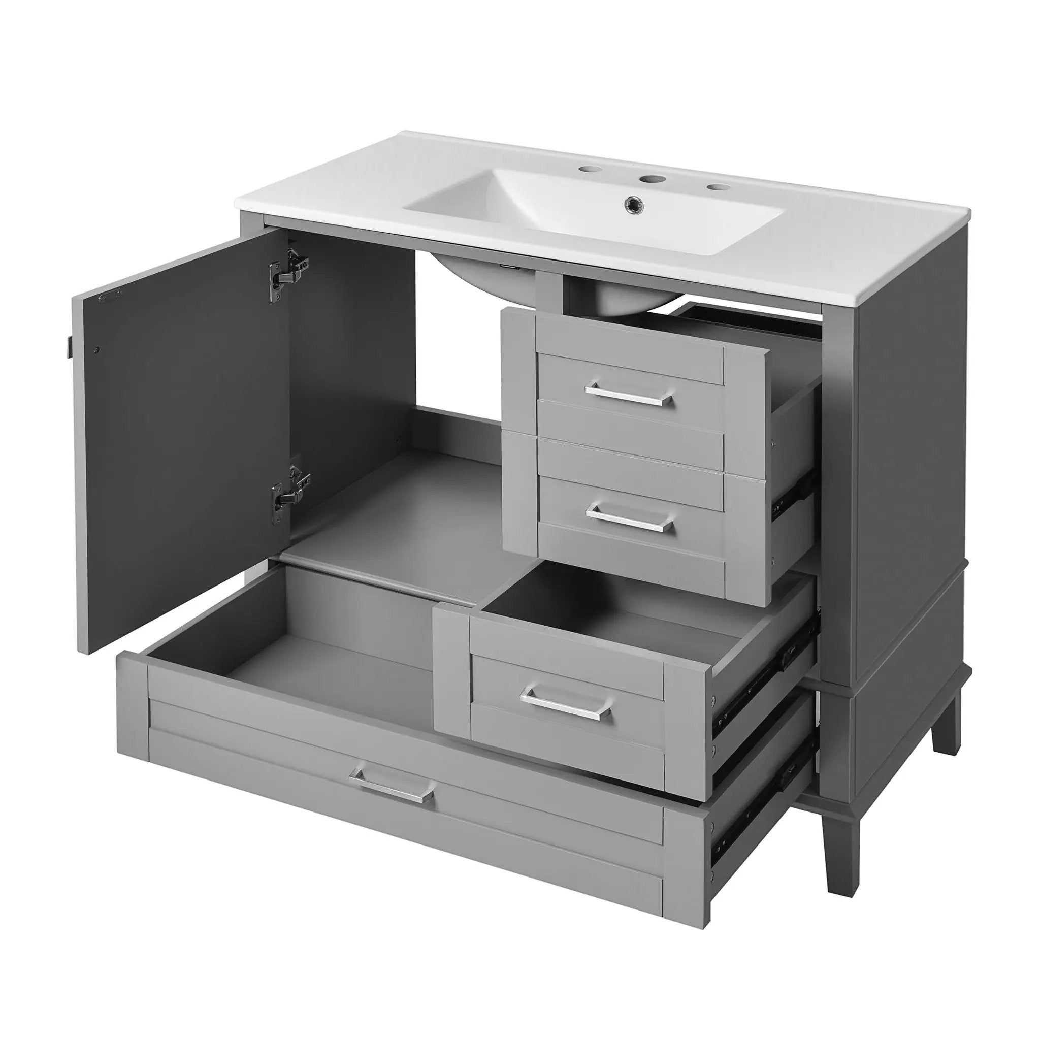 Traditional Bathroom Vanity Set With Soft Close Doors by Unique Piece Furniture