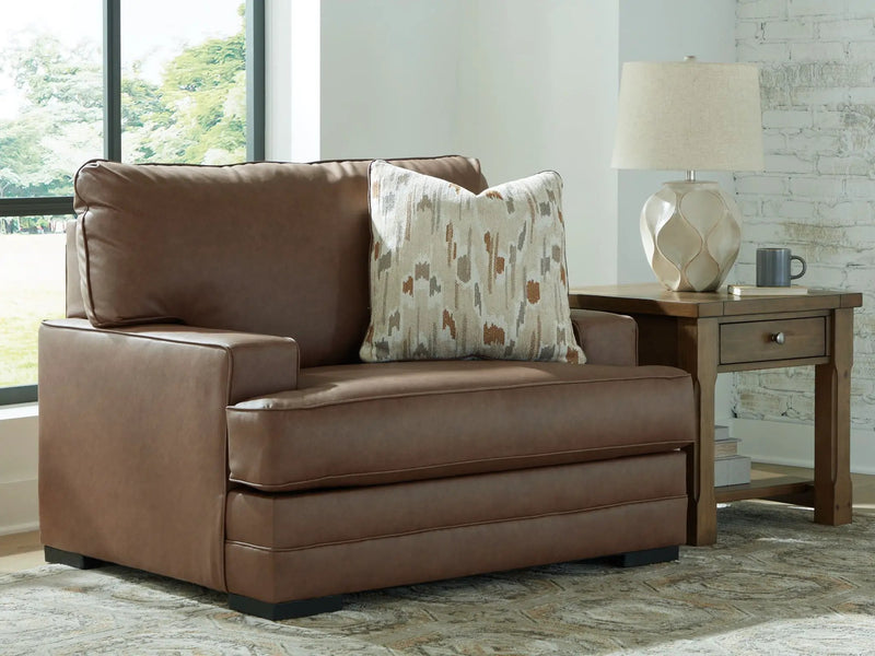 VillaCourt - Chair And A Half - Caramel by Unique Piece Furniture