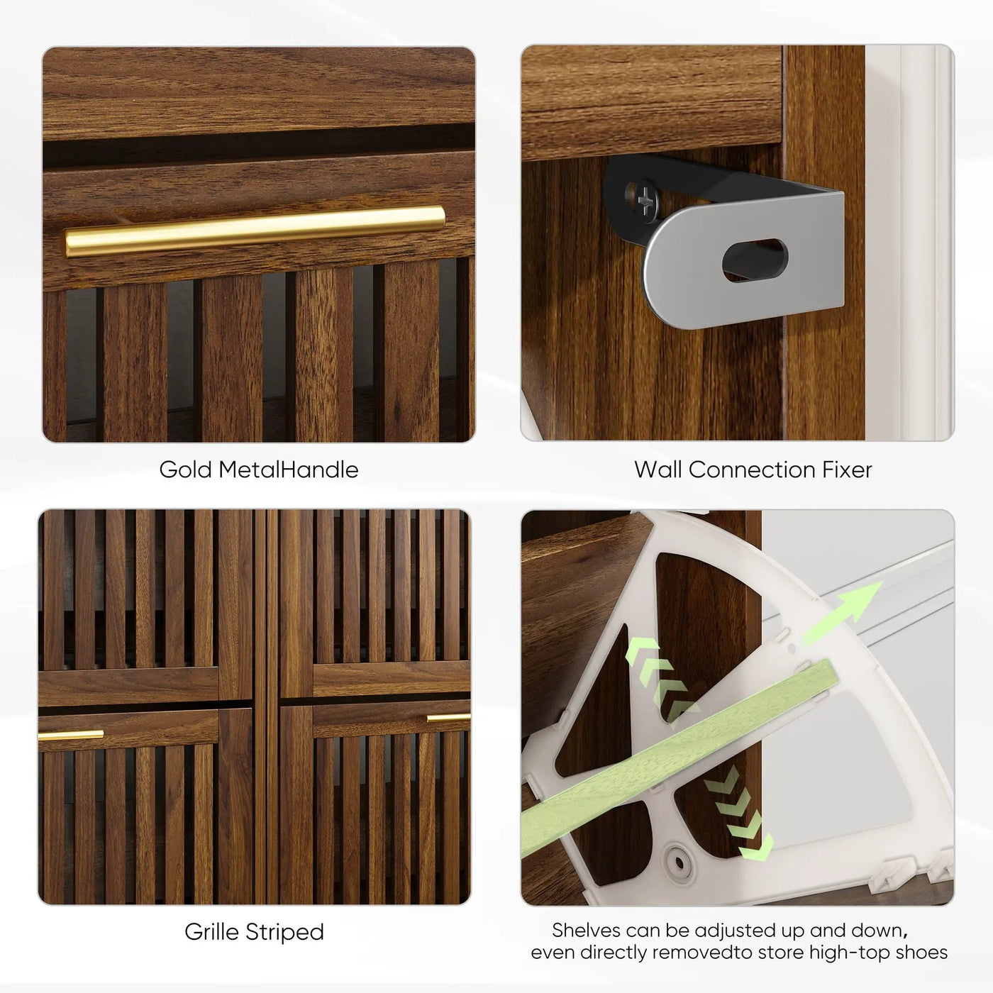 Medieval Modern Shoe Cabinet With 2 Flip Drawers And Fence Design by HouseOfZazla