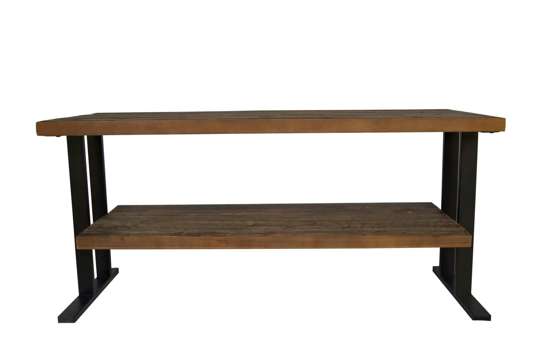 Media Console Table With One Shelf To Your Home Decor - Natural / Black by Unique Piece Furniture