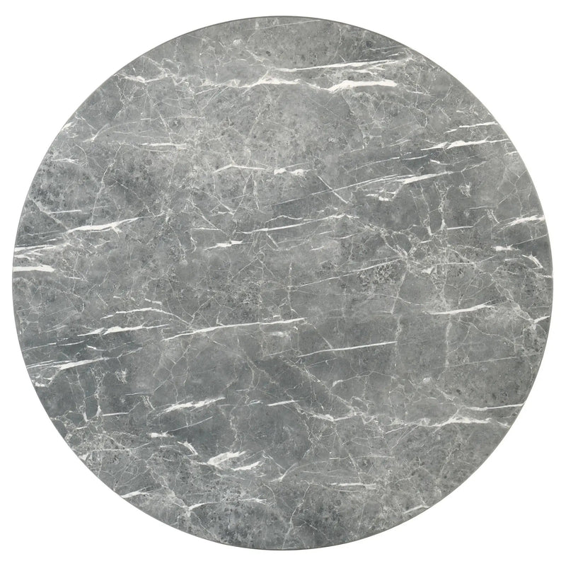 Franklin 50-inch Round Dining Table Grey and Dark Oak by Unique Piece Furniture