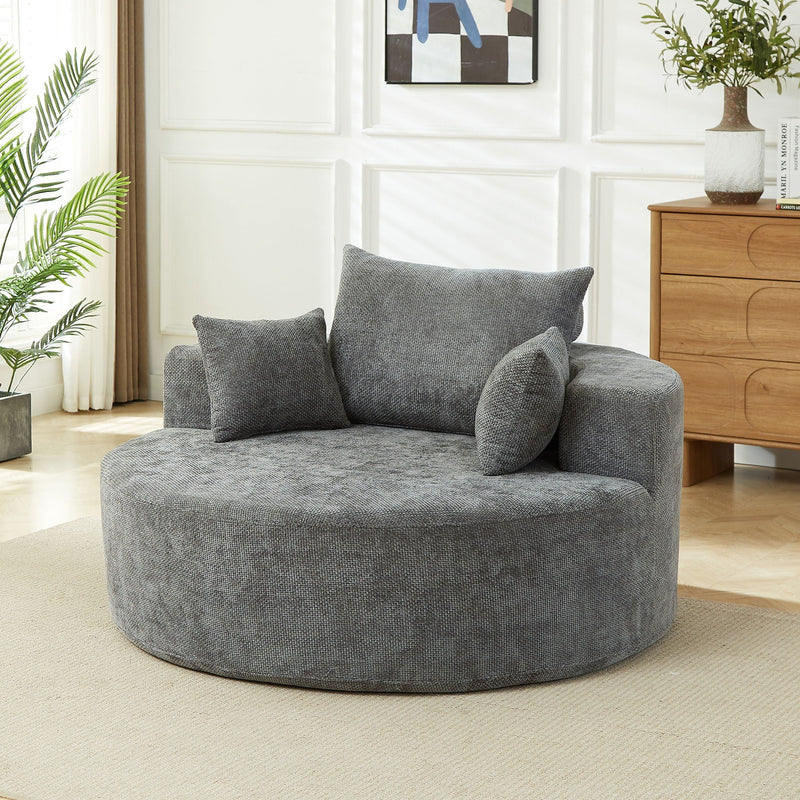 Single Sofa, Sleeper Chair For Living Room - Gray by HouseOfZazla