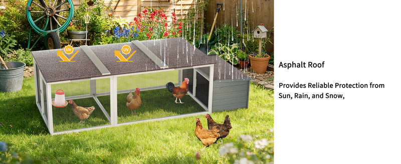 Large Chicken Coop with 20.93 Sq Ft Run by HouseOfZazla
