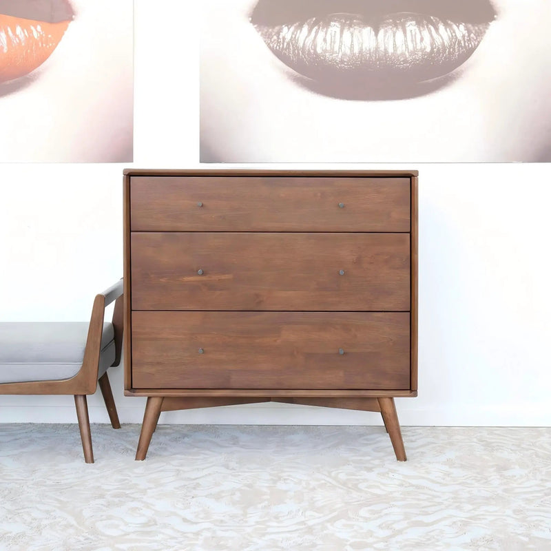 Caroline - Dresser 3 Drawer - Brown / Wood by HouseOfZazla