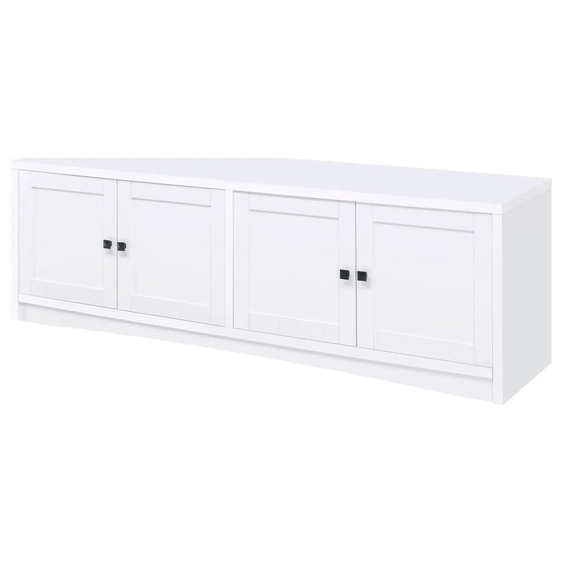 Laughlin 3-piece Entertainment Center TV Stand White by Unique Piece Furniture