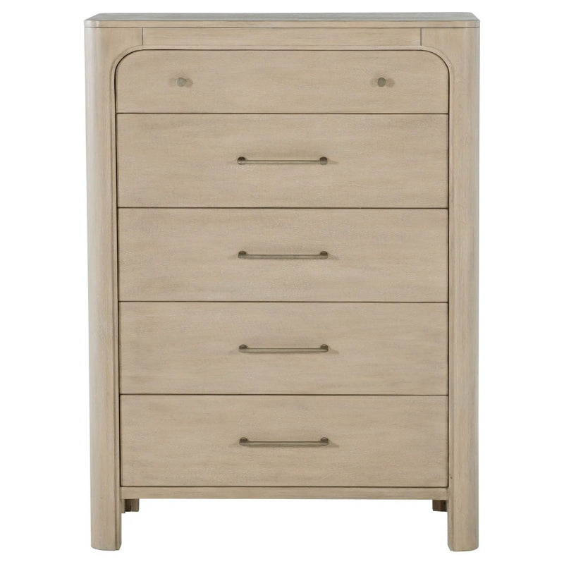 Solano 5-drawer Bedroom Chest of Drawers Weathered Mango by Unique Piece Furniture