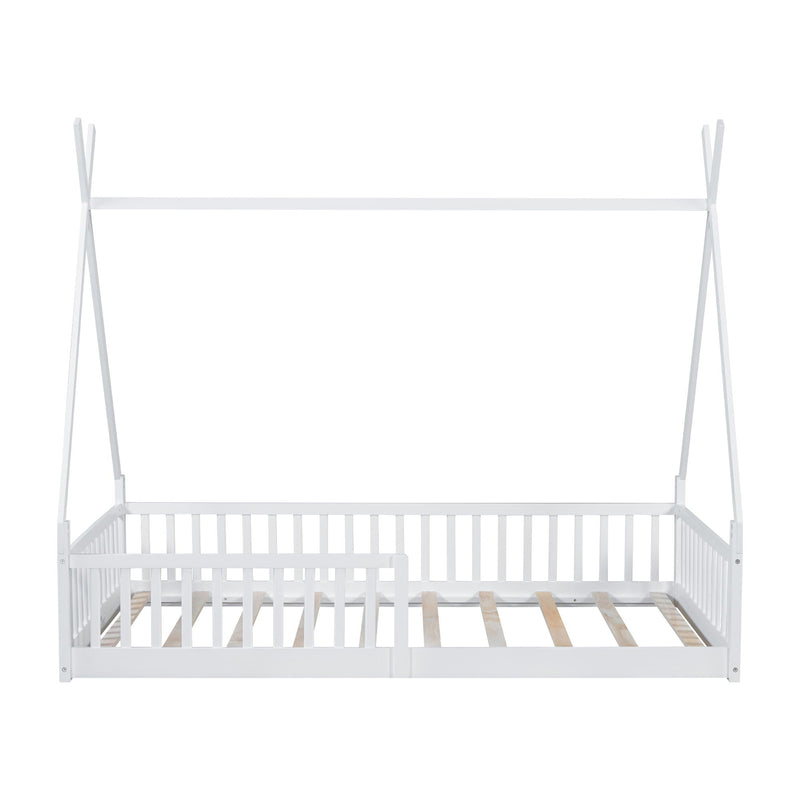 House Shaped Design Bed With Fence
