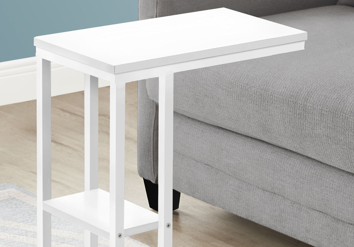 C-Shaped Marble Look Accent Table with Metal Frame - Multiple Colors, photo 15 of 20