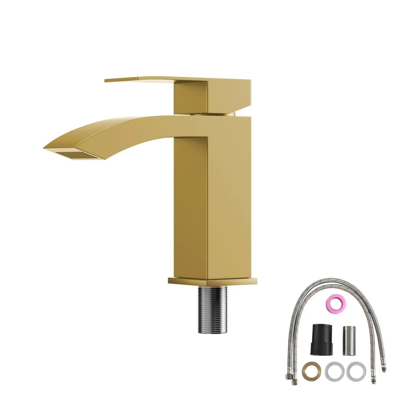 Wall Mounted Rectangular Bathroom Sink With Towel Bar by HouseOfZazla