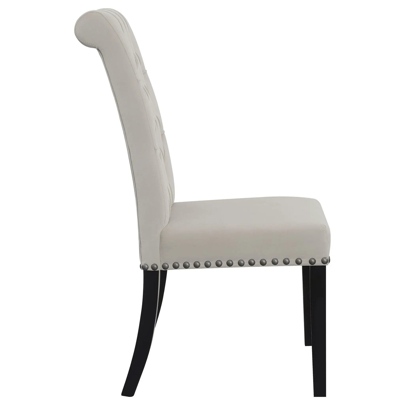 Tufted Rolled Backrest Side Chairs (Set of 2) by HouseOfZazla