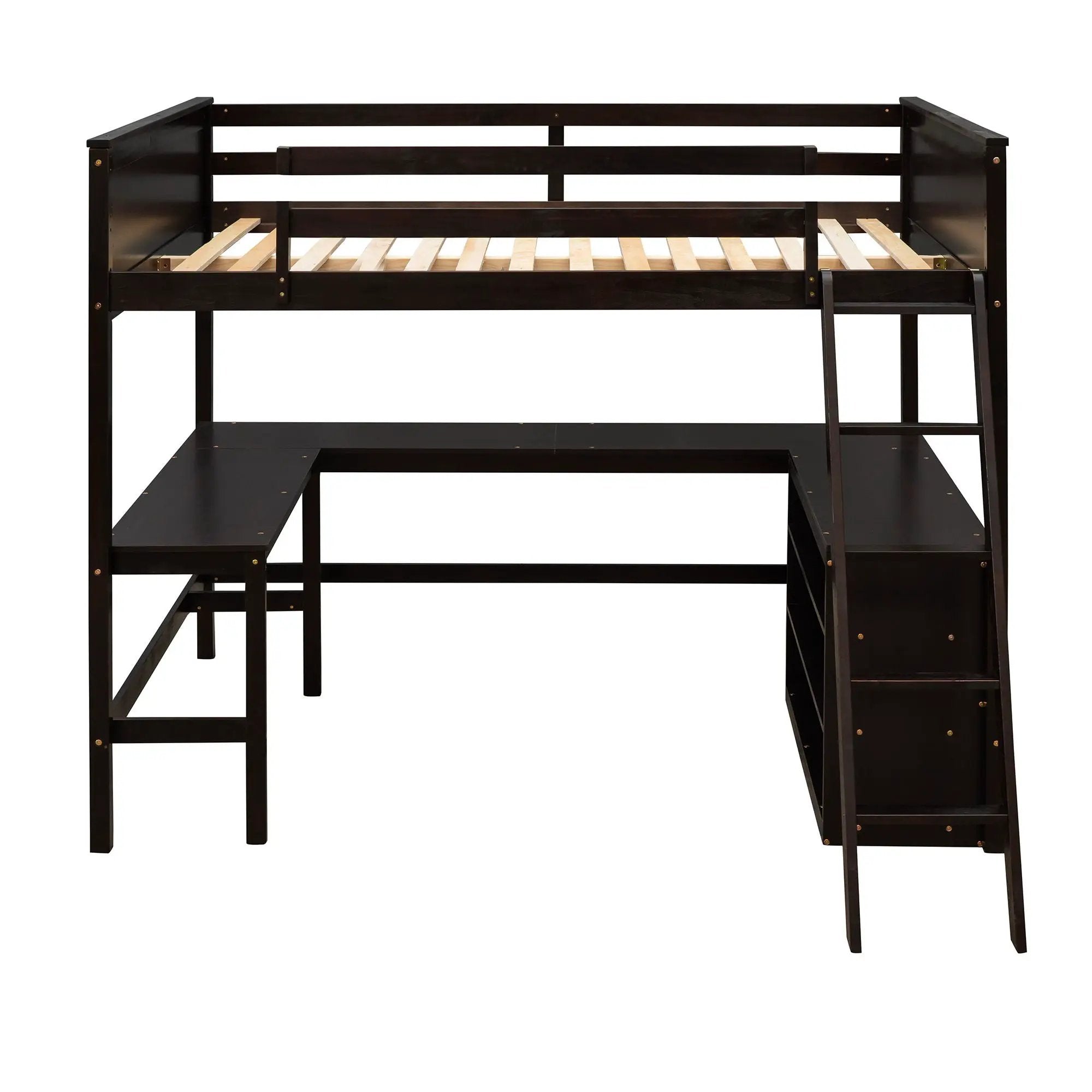Loft Bed With Shelves With Desk